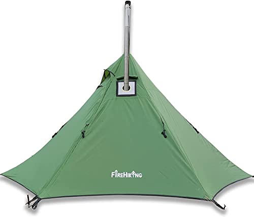 FireHiking Ultralight Hot Tent with Stove Jack, with Inner Tent Teepee Tent for 1 Person