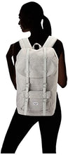 Load image into Gallery viewer, Herschel Little America Laptop Backpack, Light Grey Crosshatch/Grey Rubber, Classic 25.0L
