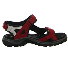 Load image into Gallery viewer, ECCO Women&#39;s Yucatan Sport Sandal, Chili Red/Concrete/Black Nubuck, 10-10.5
