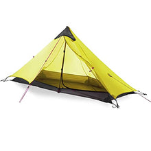 Load image into Gallery viewer, Ultralight Tent 3-Season Backpacking Tent 1 Person/2 Person Camping Tent, Outdoor Lightweight LanShan Camping Tent Shelter, Perfect for Camping, Trekking, Kayaking, Climbing, Hiking, 1 Person, Yellow
