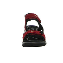 Load image into Gallery viewer, ECCO Women&#39;s Yucatan Sport Sandal, Chili Red/Concrete/Black Nubuck, 11-11.5
