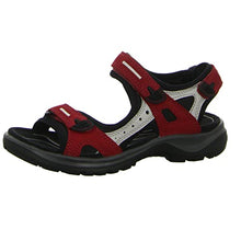 Load image into Gallery viewer, ECCO Women&#39;s Yucatan Sport Sandal, Chili Red/Concrete/Black Nubuck, 10-10.5
