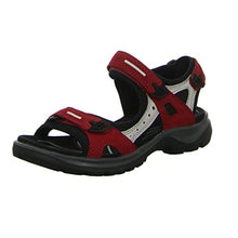 Load image into Gallery viewer, ECCO Women&#39;s Yucatan Sport Sandal, Chili Red/Concrete/Black Nubuck, 10-10.5
