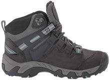 Load image into Gallery viewer, KEEN Women&#39;s Steens MID WP Hiking Boot, Steel Grey/Ocean Wave, 9.5
