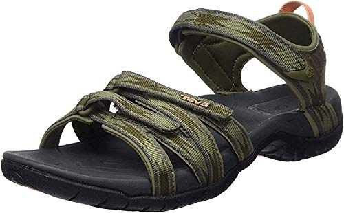 Teva Unisex Tirra Sandal, HALCON Burnt Olive, 5.5 US Women