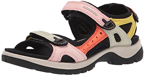 ECCO Women's Yucatan Sport Sandal, Multicolor Calendula, 9-9.5