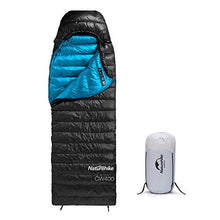 Load image into Gallery viewer, Naturehike Ultralight Goose Down Sleeping Bag 750/550 Fill Power Compact Portable 3-4 Season for Adults &amp; Kids Cold Weather Waterproof - Backpacking, Camping, Hiking, Traveling with Compression Sack
