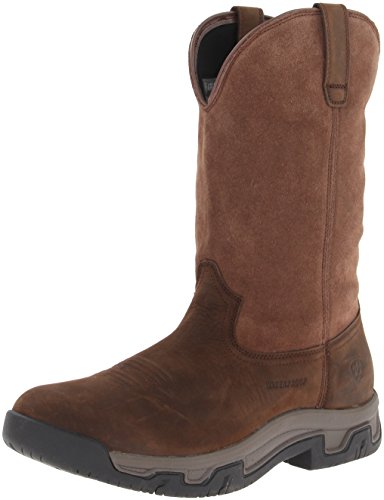 Ariat Men's Terrain Pull-On H2O Western Boot, Distressed Brown, 11 D US