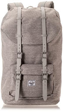 Load image into Gallery viewer, Herschel Little America Laptop Backpack, Light Grey Crosshatch/Grey Rubber, Classic 25.0L
