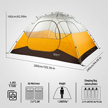 Load image into Gallery viewer, Bessport Camping Tent 4 Person Tent Waterproof Two Doors Tent Easy Setup Lightweight for Outdoor, Hiking Mountaineering Travel
