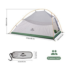 Load image into Gallery viewer, Cloud Up Free Standing 2 Person Backpacking Tent Ultralight Double Layer Camping Tents for Two Person (Green-1)
