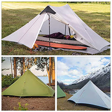 Load image into Gallery viewer, Ultralight Tent 3-Season Backpacking Tent 1 Person/2 Person Camping Tent, Outdoor Lightweight LanShan Camping Tent Shelter, Perfect for Camping, Trekking, Kayaking, Climbing, Hiking, 2 Person, White
