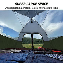 Load image into Gallery viewer, Forceatt 6 Person Tent, Waterproof and Ventilated Camping Tent for 4 Seasons, Dome Cabin Tent with Storage Bag, The Tent has a Large Space for Family Gatherings, Hikingand and Outdoors Activities.
