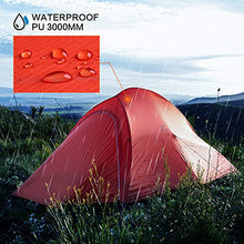 Load image into Gallery viewer, MOBI GARDEN Ultralight Backpacking Tent 2 Persons Lightweight Camping Tent Easy Setup Orange 2.82lb Waterproof Windproof Hiking Trekking Mountaineering 3 Season
