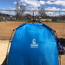 Load image into Gallery viewer, EasyGO CoverU Sports Shelter – Fits 1 or 2 Person Weather Tent and Sports Pod (Blue)– Patents Pending
