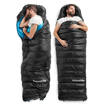 Load image into Gallery viewer, Naturehike Ultralight Goose Down Sleeping Bag 750/550 Fill Power Compact Portable 3-4 Season for Adults &amp; Kids Cold Weather Waterproof - Backpacking, Camping, Hiking, Traveling with Compression Sack
