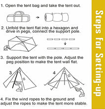 Load image into Gallery viewer, FireHiking Ultralight Hot Tent with Stove Jack, with Inner Tent Teepee Tent for 1 Person
